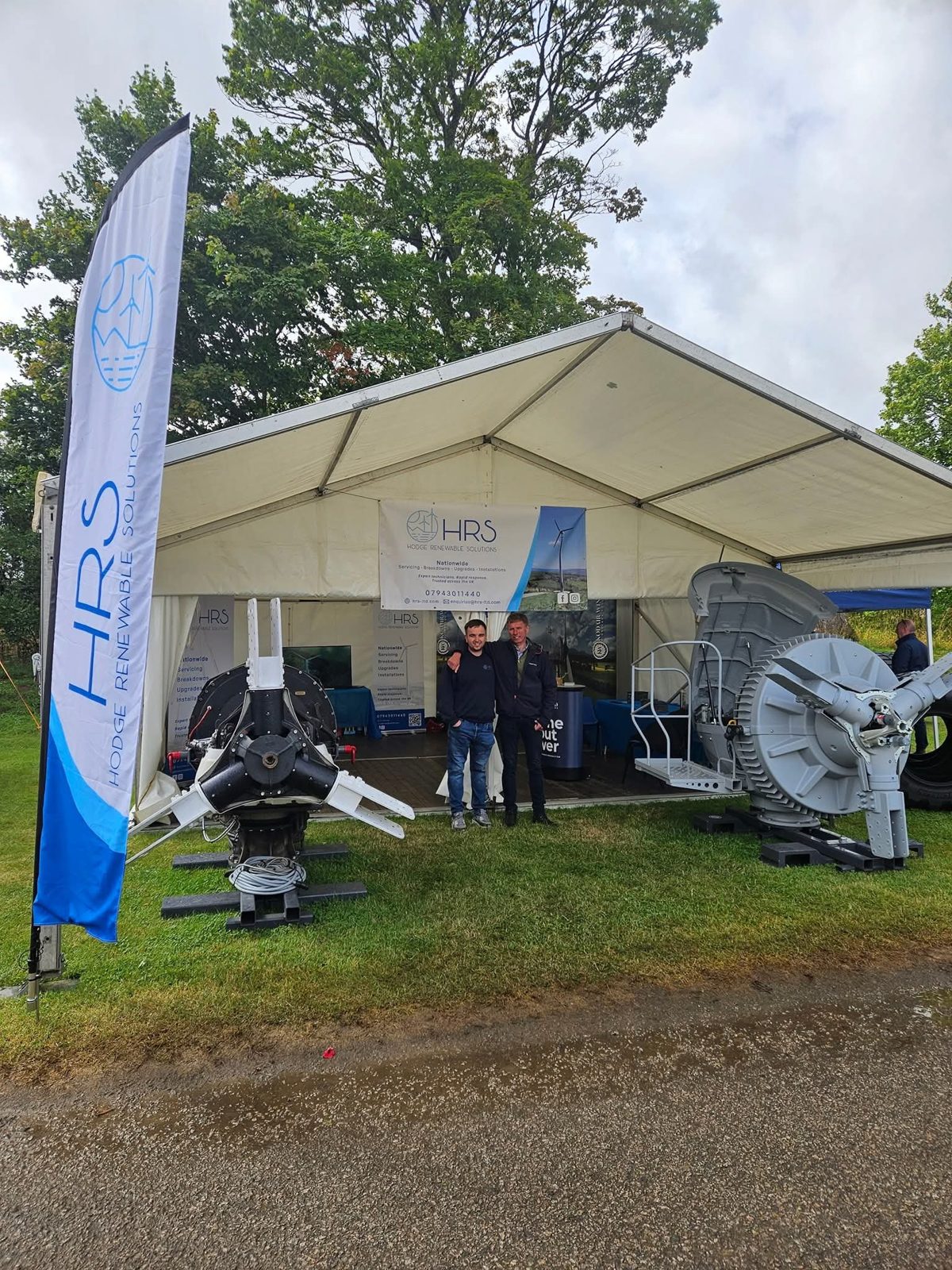 The Hodge Renewable Solutions team on their show stand